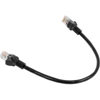 Патч-корд Cablexpert UTP категория 5e, 0.25м, литой, многожильный PP12-0.25M/BK