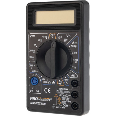 PROCONNECT Портативный мультиметр M838 13-3013