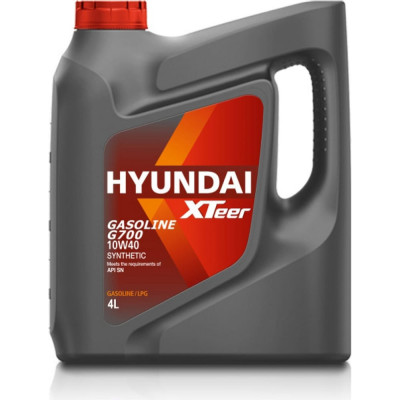 HYUNDAI XTeer Gasoline G700 10W40 SN, 4 л, Моторное масло синтетическое 1041014