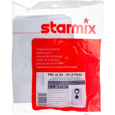STARMIX Фильтр флисовый FB 30/35 5шт. 442761