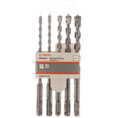 Bosch Набор SDS plus-1 6/6/8/10/12 x 160мм 5шт 2608579120
