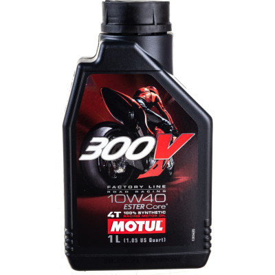 Моторное масло для мотоциклов MOTUL 300 V 4T FL Road Racing SAE 10W40 104118