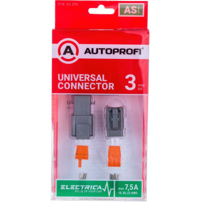 AUTOPROFI Коннектор универсальный ELECTRICA AS серии AS 3PK