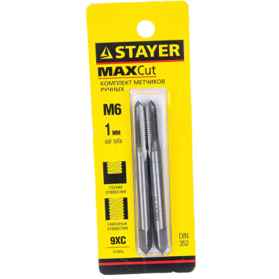 Комплект метчиков STAYER MASTER 28025-06-1.0-H2