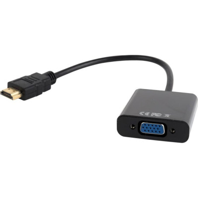 Cablexpert Переходник, 19M/15F, длина 15см, аудиовыход Jack3.5 A-HDMI-VGA-03