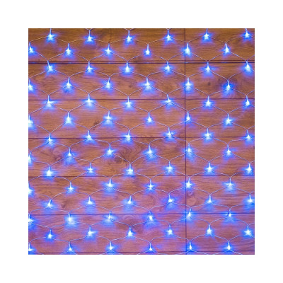 Neon-Night Светодиодная гирлянда Сеть 8 режимов 1.5х1.5м 150 LED на прозрачном проводе синий 215-123