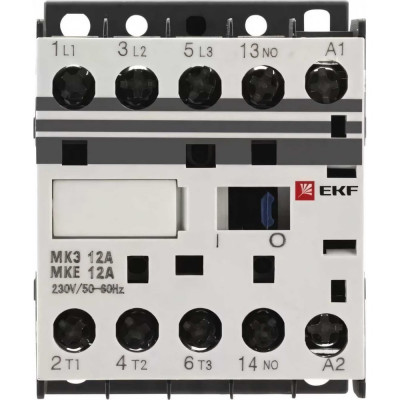 EKF Миниконтактор МКЭ 6А 230В 1NO PROxima Mctr-s-6-230