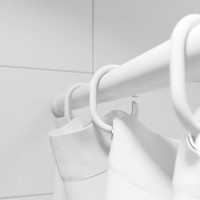 IDDIS Набор колец для шторы в ванную комнату White RID011P