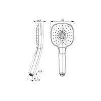 IDDIS Лейка для душа Sena SEN3F00i18