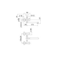 Milardo Смеситель для ванны, Tring TRISB02M02