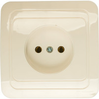 Розетка Smartbuy 1-местная без заземления 10А белая Марс SBE-02w-10-S1-N