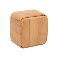 1-клавишный выключатель EKF Минск ОП 10А светлое дерево EGV10-021-30