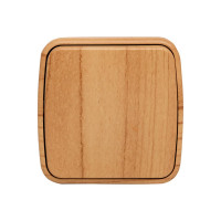 1-клавишный выключатель EKF Минск ОП 10А светлое дерево EGV10-021-30