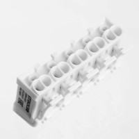 Монтажная клемма для подключения фазных проводников STEKKER  LD294-4005, 5 контактных групп (3 ввода, 3 вывода на полюс) 32956