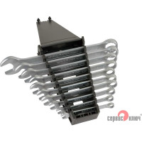 Набор ключей СЕРВИС КЛЮЧ 10 предметов 7,8,10,12,13,14,15,17,19,22мм, холодный штамп CR-V 70025