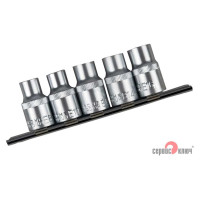 Набор головок внутренний TORX (5 пр; Е8-Е16; 1/2") СЕРВИС КЛЮЧ 76603