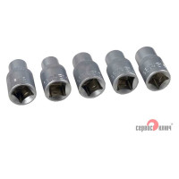 Набор головок внутренний TORX (5 пр; Е8-Е16; 1/2") СЕРВИС КЛЮЧ 76603