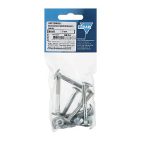 Мебельный болт DIN603 оцинкованный М6х50 с гайкой, 8 шт Zitar 108763