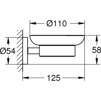 Мыльница GROHE Essentials 40368001