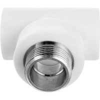 Комбинированный тройник РОСТерм ПП D25х3/4 х25 НР teecombPPR25-3/4out