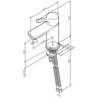 Смеситель для умывальника AM.PM X-Joy S, излив 100 мм, хром F85B02100