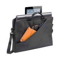 Сумка для ноутбука 15.6" и документов RIVACASE Laptop bag grey 8730