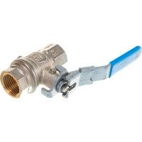 Шаровой кран с выхлопным отверстием в шаре RUB 1/2 DN15 PN14, ВР-ВР, серия BOLOGNA S.93, ручка S93D00