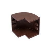 Внешний угол EKF 25х16мм, 4 шт, Plast, PROxima, под темное дерево, obd-25-16x4