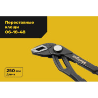 Переставные клещи с механизмом быстрой фиксации 250 мм Inforce 06-18-48