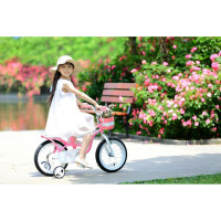 Велосипед Royal Baby Little Swan 12" с багажником, стальная рама RB12-18 Розовый