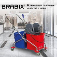 Уборочная тележка BRABIX 2 съемных ведра 25 л 601499