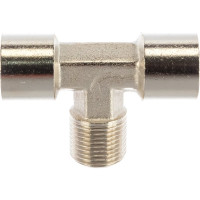 Переходник T-1RN38-2RV38 Т-образный, наружная резьба 3/8" - внутренняя резьба 2х3/8" CONCORDE 6619346