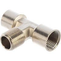 Переходник T-1RN38-2RV38 Т-образный, наружная резьба 3/8" - внутренняя резьба 2х3/8" CONCORDE 6619346