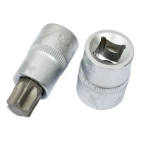 Набор головок в кейсе (TORX E10-E24 и головок со вставками TORX T20-T70, L=55 мм, 19 шт, 1/2" DR) Airline AT-BS-33
