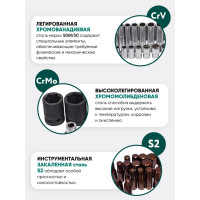 Набор инструментов Rockforce 108+6 предметов, 1/2, 1/4DR, 6-гранных RF-41082-5 PREMIUM(26255)