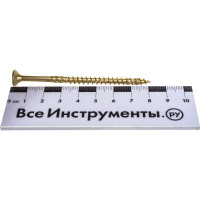 Конструкционный шуруп Rusconnect 5х80 мм, потайная головка 50 шт. 3105082