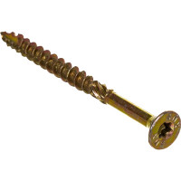 Шуруп Rusconnect CS 04560 с/нарез. д/дерева, потай, 4,5х60, 200 шт. Желтый цинк 314560