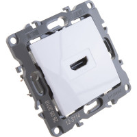 Розетка ЭРА 12-3114-01 HDMI, IP20, 12, белый Б0027481