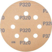 Диск шлифовальный AP33M (100 шт/уп; 125 мм; 8 отверстий; Р320) Hanko AP33M.125.8.0320