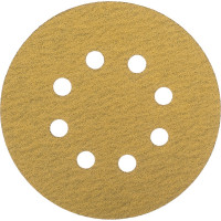 Диск шлифовальный AP33M (100 шт/уп; 125 мм; 8 отверстий; Р80) Hanko AP33M.125.8.0080