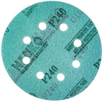 Диск DC341 Film Green Hanko 125 мм 8 отв Р 240 100 шт/уп DC341.125.8.0240