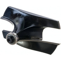 Фреза кромочная калевочная с нижним подшипником серия 1017 (80x42 мм; R30 мм; хвостовик 12 мм) Росомаха 801715