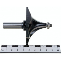 Фреза кромочная калевочная с нижним подшипником серия 1017 (80x42 мм; R30 мм; хвостовик 12 мм) Росомаха 801715