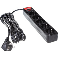 Сетевой фильтр Союз ПВС 3*0,75 черный 5м 1337