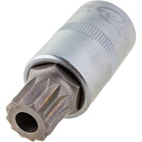 Головка со вставкой SPLINE M16 с отверстием 1/2", L=55 мм АвтоDело 39516 15006