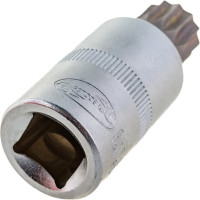 Головка со вставкой SPLINE M16 с отверстием 1/2", L=55 мм АвтоDело 39516 15006