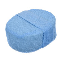 Объемная овальная мочалка из сизаля Банные Штучки с хлопком 10х12х5 см, 4 цвета 40091