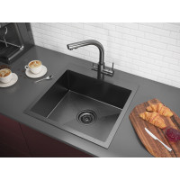 Смеситель для кухни Paulmark ESSEN, вороненая сталь, PVD, Es213011-GM