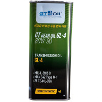 Масло Gear Oil, SAE 80W-90, API GL-4, 4 л GT OIL 8809059407769