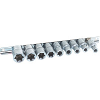 Набор головок TORX E10-E24, DR1/2", 9 шт. на планке АвтоDело 39839 10899